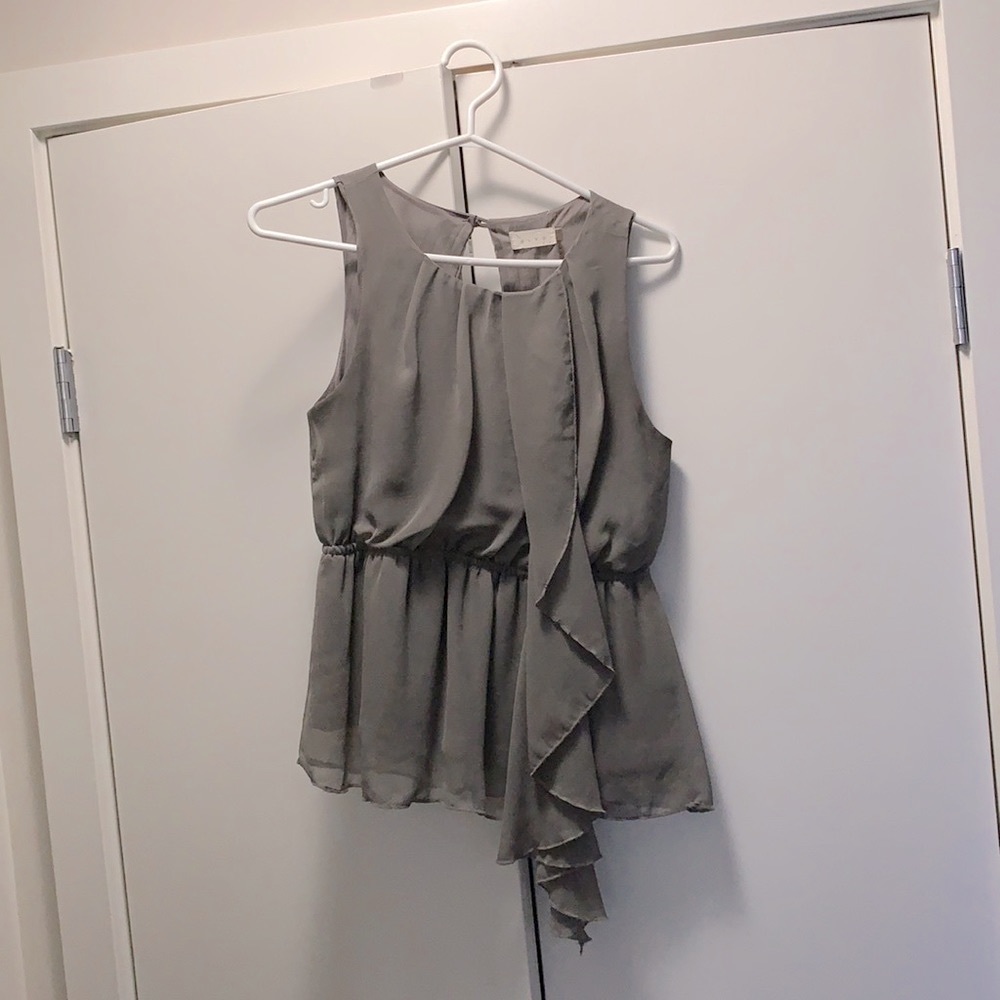 Top with partial open back